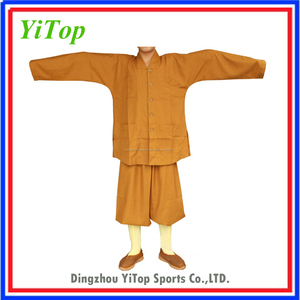Professionnelle coton han vêtements kungfu de Shaolin moine bouddhiste uniformes bouddhisme kungfu robes - Product Image 3