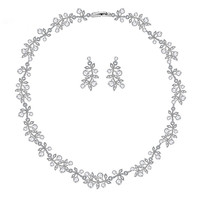 Nieuwste Vrouwen Kubieke Zirkoon Bruiloft Sieraden Gift Bruids Accessoires Set