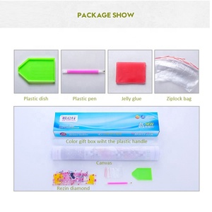 Arte artesanal de parede, diy, forma especial, diamante, pintura, animal, elefante, cabeça para decoração de casa - Product Image 6