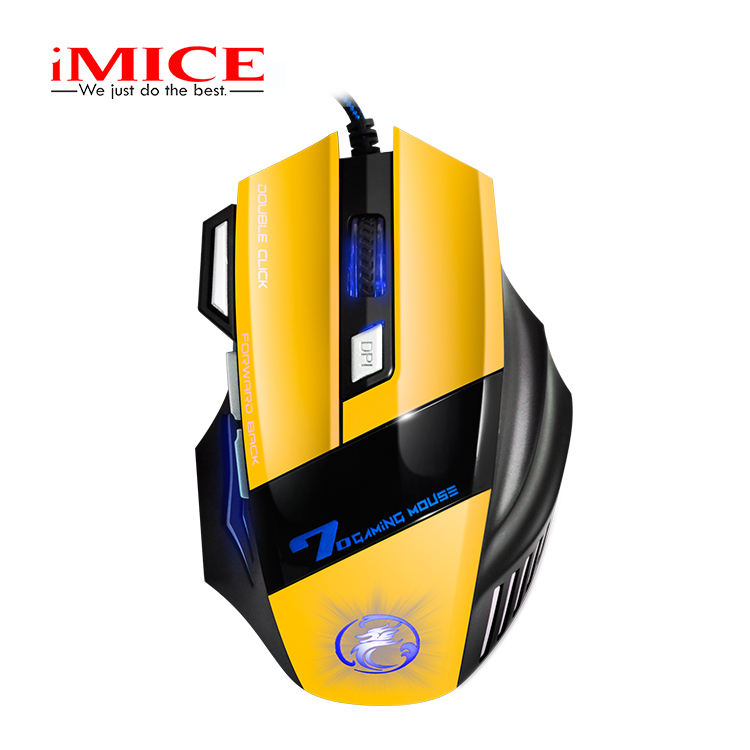 IMICE X7 Gaming Mouse - 3200DPI, 7 Buttons, Breathing Light