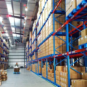 space saved money saved Hot sale warehouse storage heavy duty double deep steel pallet racking system low price