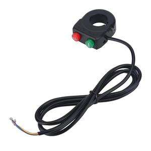 2 in 1 <span class=keywords><strong>Moto</strong></span> Corno Faro Interruttore di Pulsante di Controllo Presa di <span class=keywords><strong>Manubrio</strong></span> per Bici Elettrica Scooter - Product Image 5