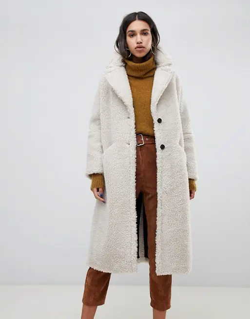 Newly Women Fashion Casual Teddy Maxi Long Length Winter Jacket Coat HSC300669