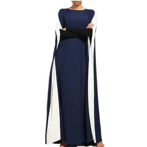 Nhà Máy Chuyên Nghiệp Cung Cấp Trung Đông Thời Trang Mềm Mại Đơn Giản Phong Cách Dubai Phụ Nữ Mặc Maxi Dress Hồi Giáo 2018 Kaftan Istanbul