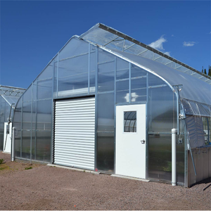 חממה ללא מנהרה נמוכה להתאמה אישית עם סרט אנטי ערפל, השקיה ממטרות וצריפים ניידים - Product Image 3