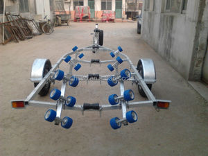 5 m haute qualité gonfler <span class=keywords><strong>bateau</strong></span> <span class=keywords><strong>remorque</strong></span> avec roue de secours - Product Image 1