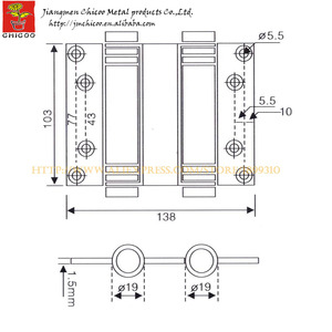 Китайский поставщик, 4 дюйма, шарнир из нержавеющей стали, шарнир с двойной пружиной, шарнир для больничной двери - Product Image 4
