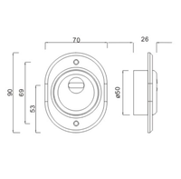 Italy Security Armored Door Hardened Lock Cylinder Protector