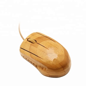 Beautiful 2.4G wireless bamboo mouse for computer