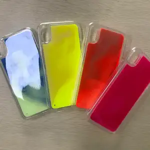 Sıcak ışık kılıf Noctilucent telefonu kapak Glow Iphone için kılıf 8 X XR XS Max