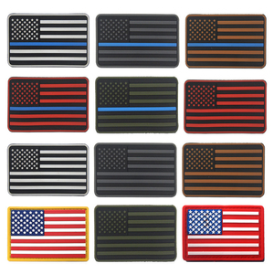 새로운 도착 깃발 Pvc 패치 도매 부드러운 고무 실리콘 미국 국기 패치 사용자 정의 로고 국립 Usa 깃발 Pvc 패치 - Product Image 2