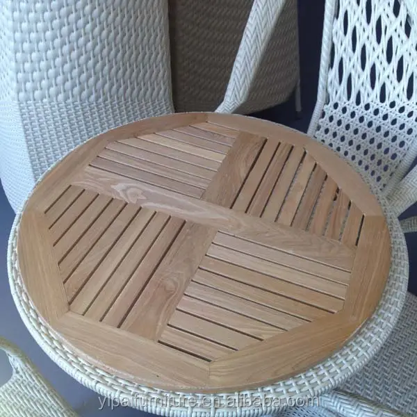 داخلي الرماد طاولة طعام خشبية طاولة من الخشب أعلى في الهواء الطلق حديقة شرفة الجدول