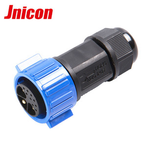 Jnicon điện tín hiệu kết hợp nam nữ đẩy khóa M25 IP67 3 9pin Thông tư nối - Product Image 3