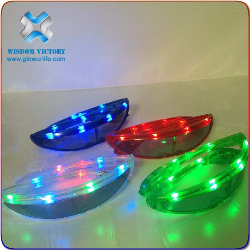 Promocional bar copa de vino gafas intermitente de plástico de LED de cristal Multicolor luz Copa beber Led