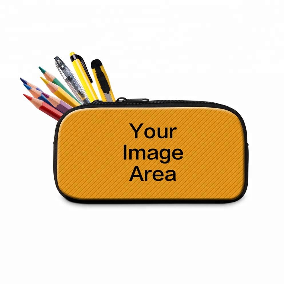 Индивидуальный пенал на молнии для взрослых, сублимационная пустая сумка для карандашей для студентов