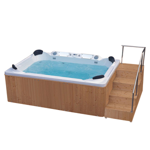 Bon <span class=keywords><strong>prix</strong></span> verre écran de baignoire de massage acrylique bain à remous jacuzzi baignoire avec douche - Product Image 6