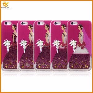 Vestido de novia star liquid glitter case para el iphone 6 s plus - Product Image 1