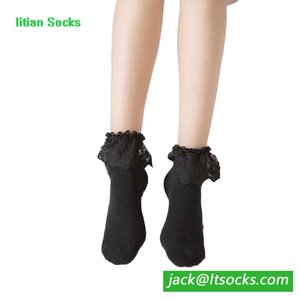 Traspirante Ragazze Del Merletto Delle Donne Alla Caviglia di Boot Calzini - Product Image 3