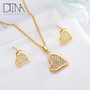 DTINA Correspondência Brinco E Conjuntos de Colar Personalizado Conjunto de Jóias Para Senhoras - Product Image 2