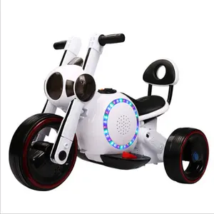 Motocicleta eléctrica para niños, juguete infantil estilo perro, de 6v funciona con batería, venta al por mayor