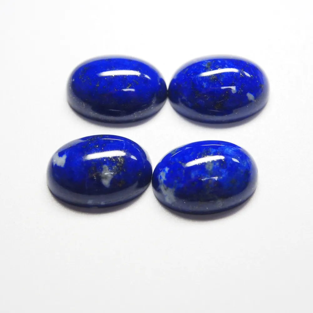 Großhandel Natürliche Lapis Lazuli Stein Oval Flache rückseite Cabochon Perlen