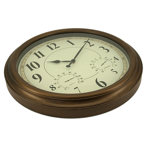 Antique 19 Inch Weather Resistant Metal <b>Case</b> Clock - Product Image 3