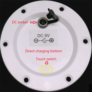 LED Dasar Lampu Api RGBW Tahan Air, Remote Kontrol Dapat Diisi Ulang untuk Furnitur Vas Pot Bunga Acara Pernikahan - Product Image 4