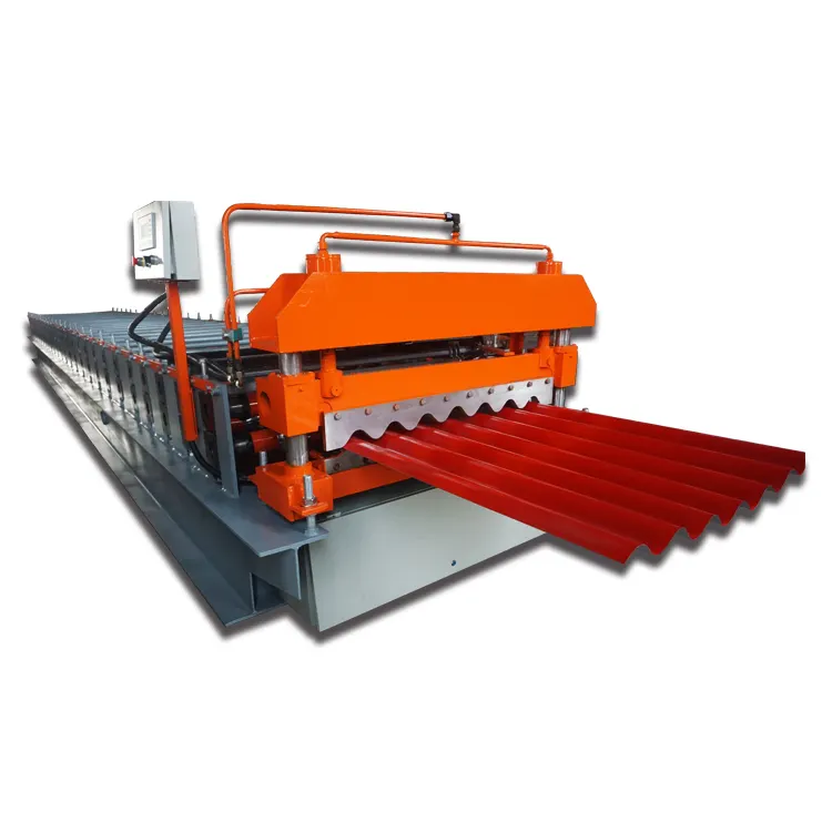 1% discount trade assurance canton fair hebei xinnuo 780 wave profile corrugated roof tiles making machine