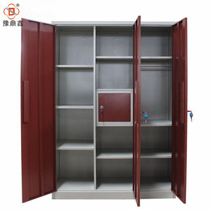 Luoyang Factory 3 Door Metal Wardrobe Bedroom Godrej Almirah Designs with Price - Product Image 4