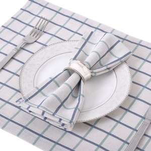Servilleta de tela con estampado de algodón y poliéster, servilleta de tela para mesa de boda, restaurante, boda, Acción de Gracias y Navidad - Product Image 5