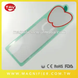 Fresnel hoja de aumento de PVC de marcadores de plástico flexibles lupa