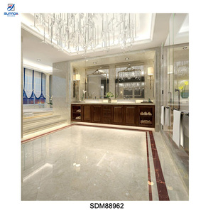 Vitrified kajaria india price full through body marble look white color somany glazed polished porcelain floor tile