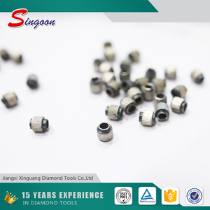 Diamond Wire And Beads-Diamond Beads For Wire Rope Saw Cutting Stone - Product Image 2