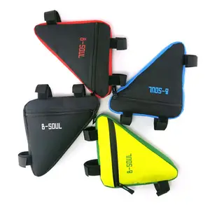 Waterproof Triangle Cycling Bicycle Bags Front Tube Frame Bag Mountain Triangle Bike Pouch Holder Saddle Bag 4 Colors