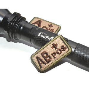 Abanicos de brazalete bordado 3D capítulo de identificación al aire libre parche táctico tipo de sangre A ,B ,O, AB,+ tipo POS - Product Image 4