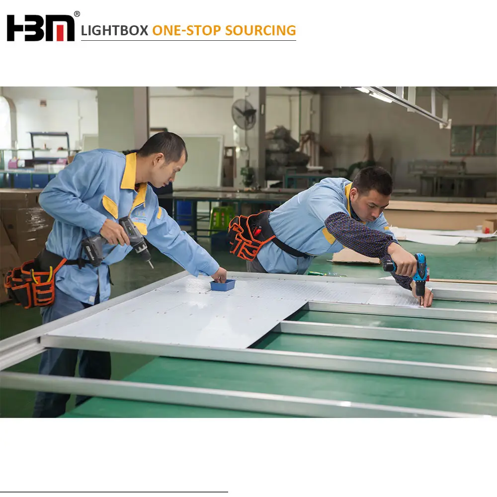 Ide Produk Baru 2022 Tampilan Mewah Iklan Guangzhou Bingkai Aluminium Kain Tekstil Dinamis Kotak Cahaya Fotografi
