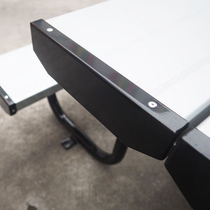 Pó revestido de metal ao ar livre mesa de piquenique com dois bancos, cadeiras de mesa de jardim venda - Product Image 4