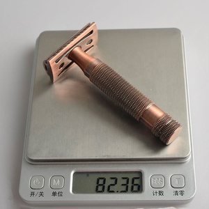 <strong>Best</strong>-selling Beautiful Red Copper Color Durable Shaving Metal Double Edge Hand Resin Handle Shaving Safety <strong>razor</strong>