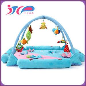 Suave bebé Musical estera de gimnasio <span class=keywords><strong>Manta</strong></span> con marco sonajero arrastrándose juguete gimnasio Mat aprendizaje Mat - Product Image 5