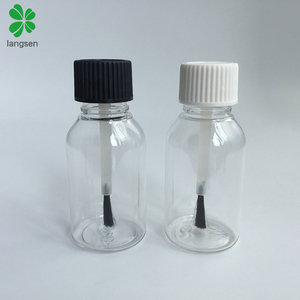 30Ml 1Oz Nhựa PET Rõ Ràng Chai Với Bàn Chải Vít Nắp Đậy Để Đóng Gói Móng Tay, Keo, Chất Lỏng, Touch-Up Sơn - Product Image 4