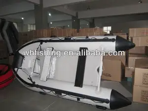 Noir blanc 3.2m& bateau ponton gonflable