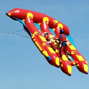 Nhà Máy Thiết Kế Mới Towable Nước Nổi Tùy Chỉnh Công Viên Nước Inflatable Banana Boat Inflatable Flying Fish Để Bán