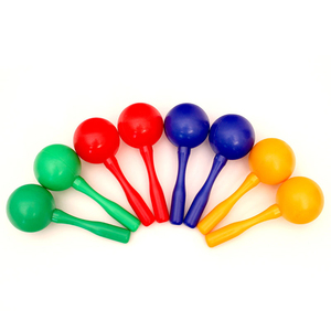 2019 Promotion mini coloré Maracas en plastique pour bébé jouet instrument de musique en plastique maracas - Product Image 2