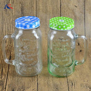 Vasos <span class=keywords><strong>de</strong></span> <span class=keywords><strong>Vidrio</strong></span> Mason <span class=keywords><strong>de</strong></span> 25 Onzas con Grabado Impecable para Smoothies, Bebidas Frías y Calientes, Aptos para Bares y KTV - Product Image 2