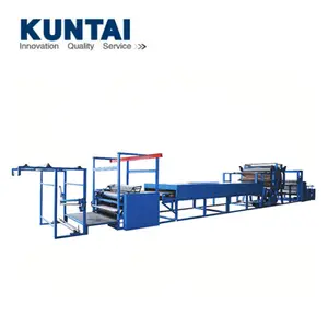 Hot melt powder transfer coating machine for basic materials