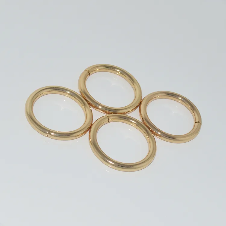Оптовая продажа, металлическое кольцо для ключей 1,5/1,2 дюймов, безникелевое металлическое кольцо для сумки