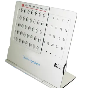 Custom Promotie Permanente Kalender Tafel Bureau Aluminium Kalender