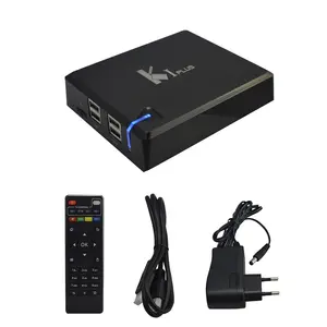 Boîtier décodeur récepteur de télévision IPTV android 5.1, récepteur de logiciel Ki Plus, Amlogic S905 quad core