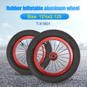 Roues pneumatiques en caoutchouc de 12 pouces <span class=keywords><strong>roue</strong></span> de jante en aluminium pour enfants vélo d'équilibre - Product Image 2