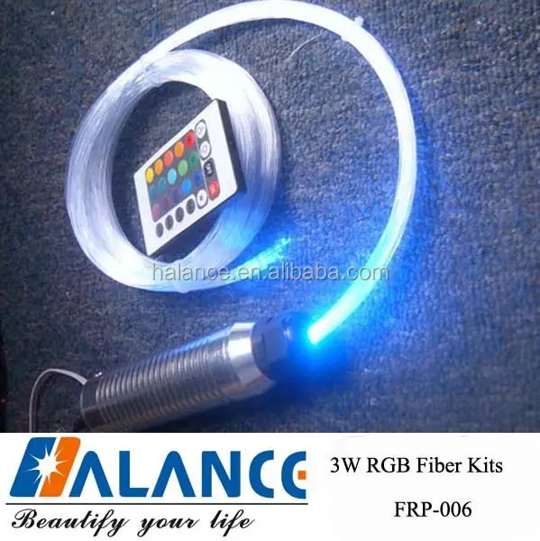 10W 200 fili di RGB LED In Fibra ottica kit di illuminazione per Auto Tetto lurido